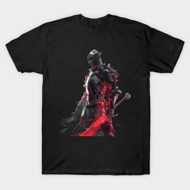 Dark Soul Detective Unraveling Mysteries of the Abyss T-Shirt by Chibi Monster